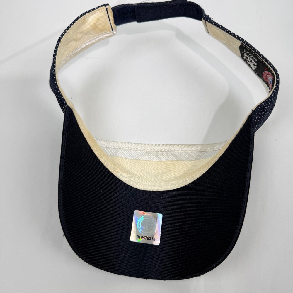 Starter Penn State Nittany Lions Visor Navy Blue White Mesh Adjustable PSU Hat - Picture 5 of 9